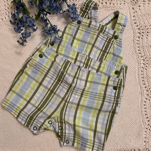 Just One You by Carter’s Plaid Baby Boy Overalls